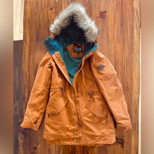Hooded with Faux Fur Line, Caramel, Dakine Ski Coat
